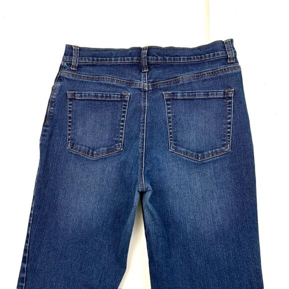 Gloria Vanderbilt Amanda Straight Leg Women's size 10P Dark Wash Blue Denim jean - Picture 4 of 4